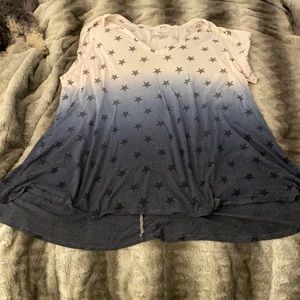 Lane Bryant cold shoulder swing tee